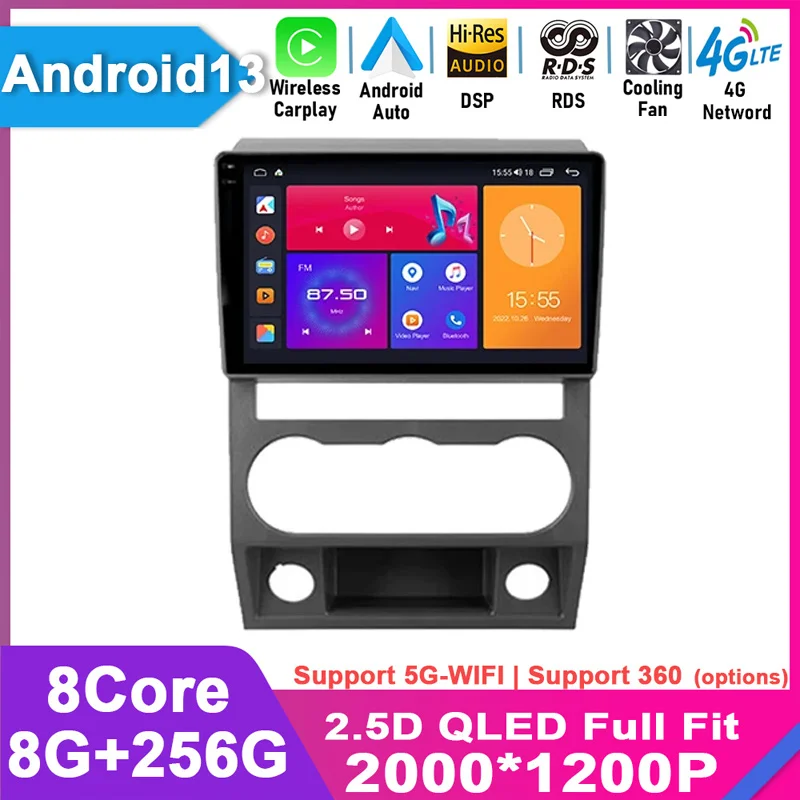 For GAZ Gazelle Next 2016+ Android 13 Multimedia Video Player 4G WIFI BT Carplay Autoradio Navigation GPS Car Radio Stereo 2Din