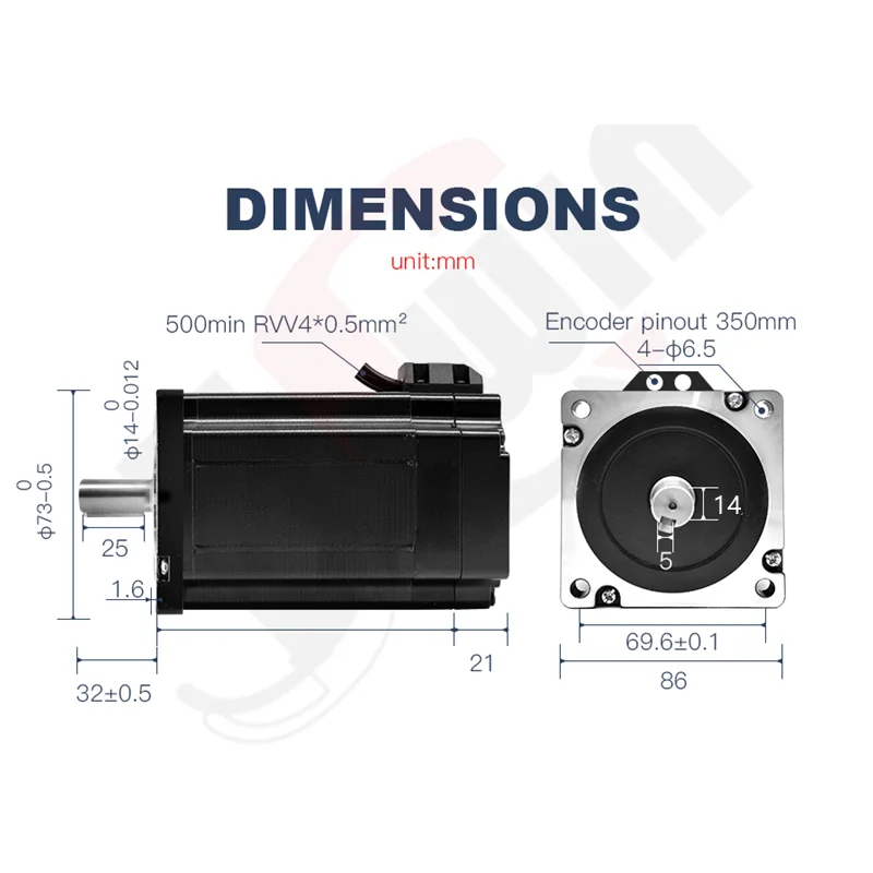 3/4set CNC Nema 34 motore passo-passo ad anello chiuso 12Nm 8.5Nm 4.5Nm con Encoder e servoazionamento ibrido HBS860H/HBS86H per incisore