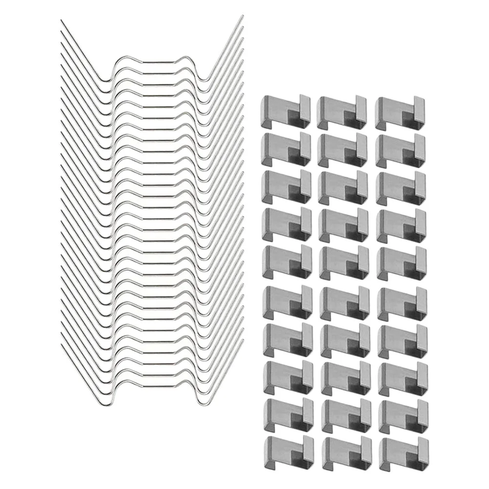 100-częściowe klipsy Z do szklarni Przewód sprężynowy Mocowanie szyby ze stali nierdzewnej Nakładka na przewód typu W