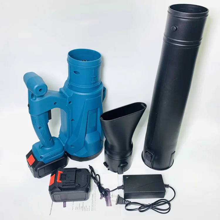 Мощный портативный литиевый вентилятор, можно использовать для выдувания пыли, листьев или снега.