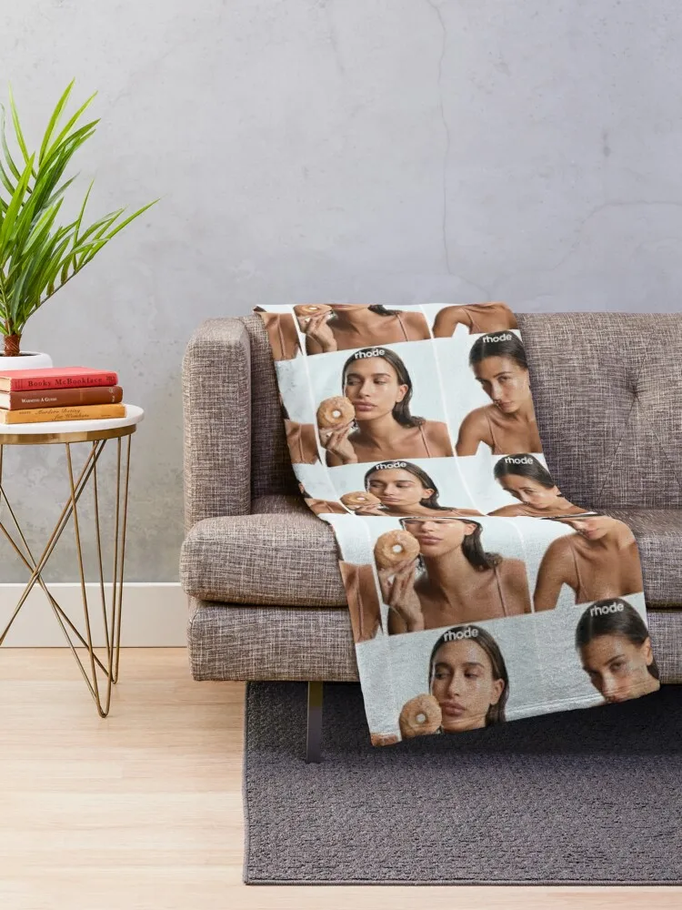 Hailey Bieber Rhode Throw Blanket Retros Large Softest Blankets