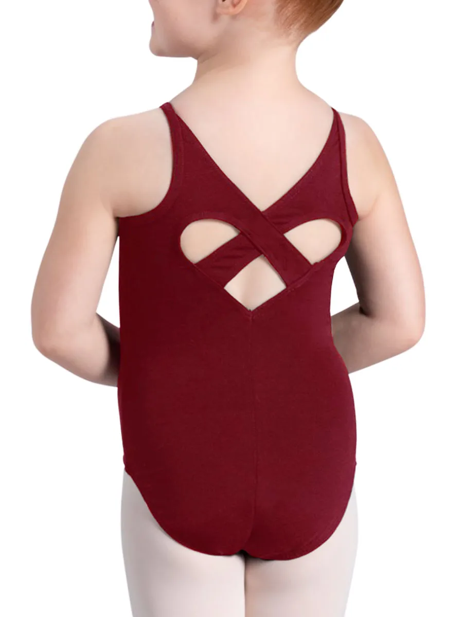 MiDee Soft Comfortable Cotton Dance Uniform Class Wear Ballet Leotards Camisole Sweetheart Back Unitard School Studio Girls
