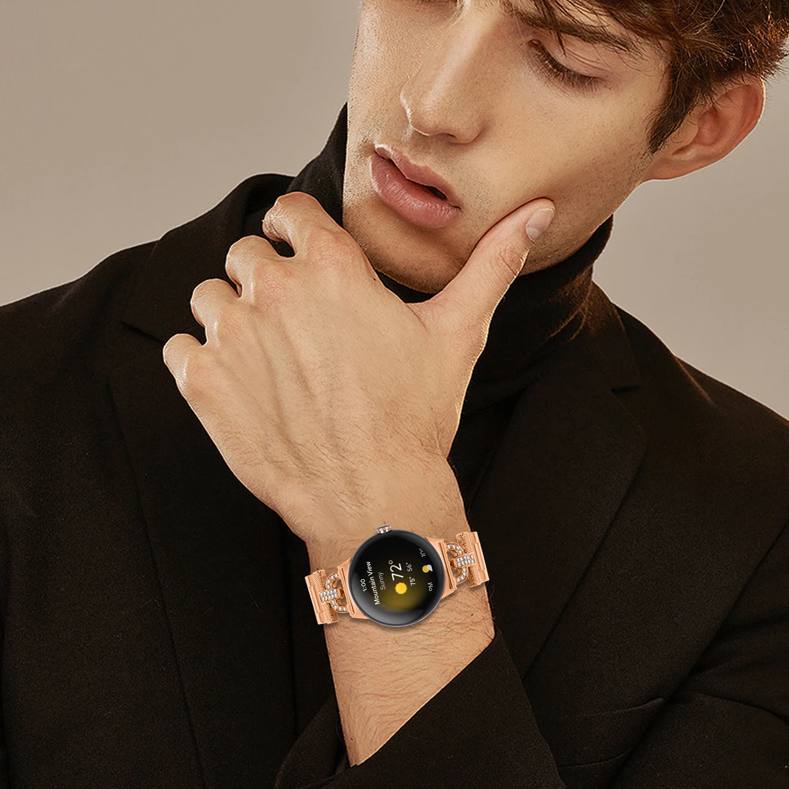 No Gaps Metal Strap For Google Pixel Watch2/1 Stainless Steel Replacement Bracelet For Google Pixel Watch3 41mm Band Accessories