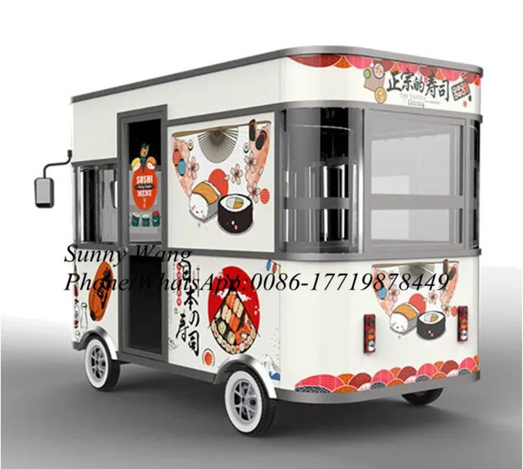 شاحنة طعام متنقلة بطول 3.2 متر، شاحنات طعام متنقلة، شاحنة طعام كهربائية