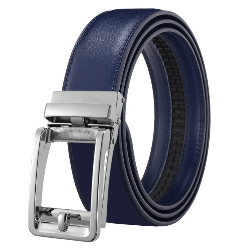 3,5 cm Herren-Gürtel, Automatischer Echtleder-Gürtel, Verstellbarer Leder-Ratschengürtel, Echter Designer-Ledergürtel – Detail 18
