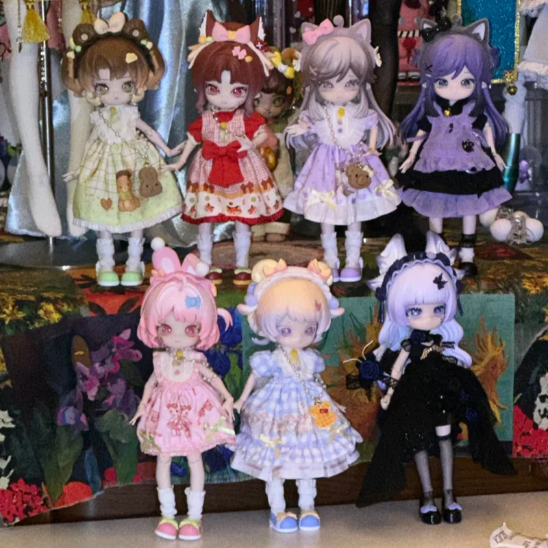 

COME4FREE Серия Minty Fancy Forest BJD: Слепая коробка-сюрприз, коллекционная фигурка, милая аниме-кукла, настольное украшение, подарок