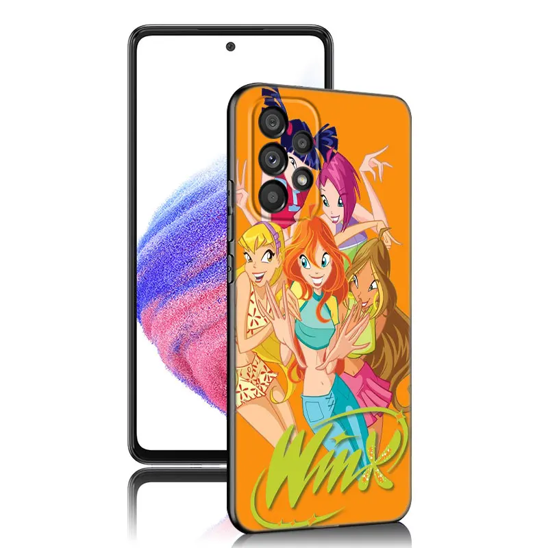 Girl W-Winx Clubs Phone Case For Samsung A13 A22 A24 A32 A14 A23 A25 A34 A52S A53 A54 A73 5G A11 A12 A15 A31 A33 A50 A51 A70 A72