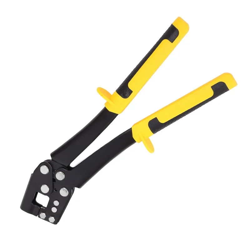 Alloy Steel Keel Clamp Pliers Rivet-free Metal Crimper Forceps Handle Fastening Non-Slip Punching Pliers Metal Keel Clip