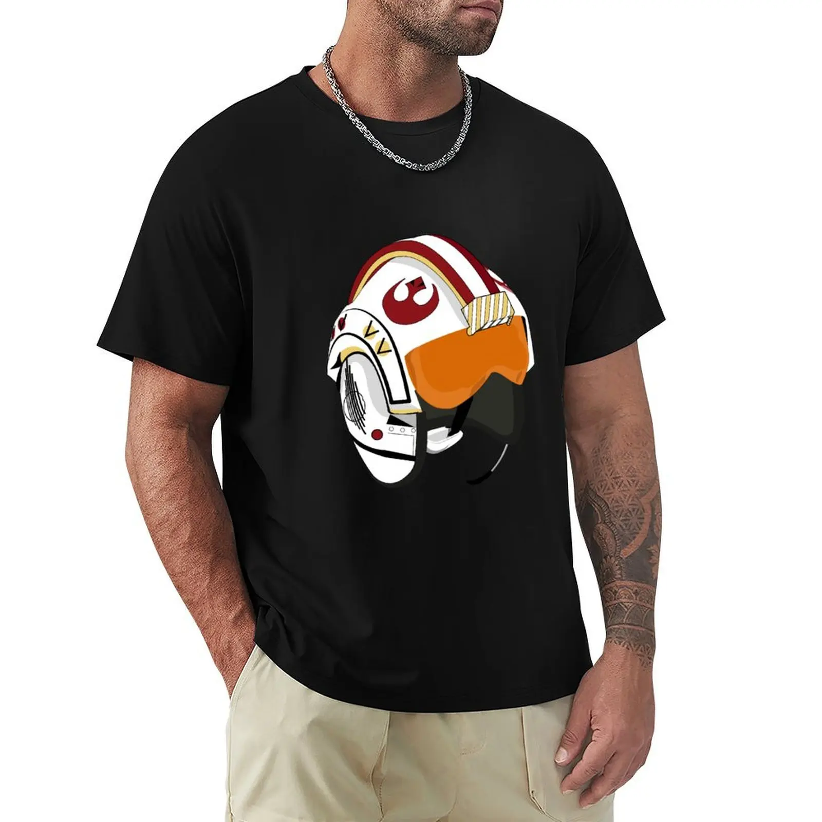 PL-1 Red Squadron T-Shirt Basic Short Sleeve T-Shirt for Men