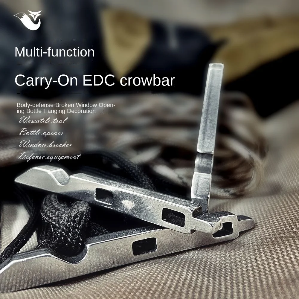 Emergency Keychain Window Breaker | EDC Car Escape Tool with Pry Bar & Bottle Opener | Multi-Function Survival Gear