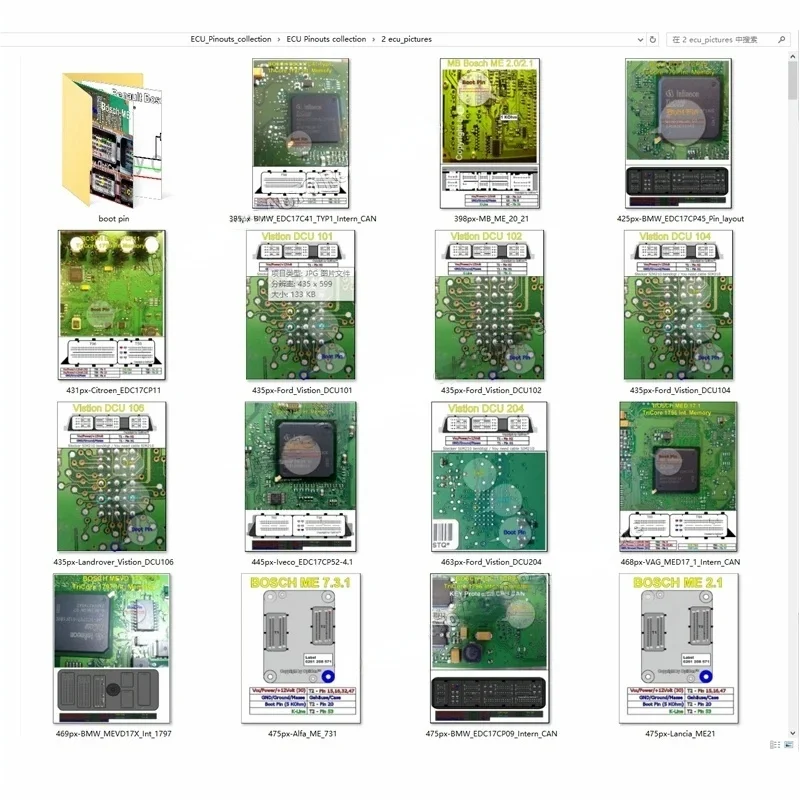 مجموعة وحدة التحكم الإلكترونية Pinout ملف السيارات ECU Pinout اتصال لفورد/BMW/Toyota/Iveco مخطط الأسلاك خريطة وحدة التحكم الإلكترونية لـ EDC17/ M (E)