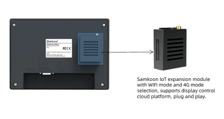 Samkoon IoT HMI Touchscreen 7 Zoll Mensch-Maschine-Schnittstelle Industriesteuerungs-Display mit Samkoon-Plattform – Detail 6