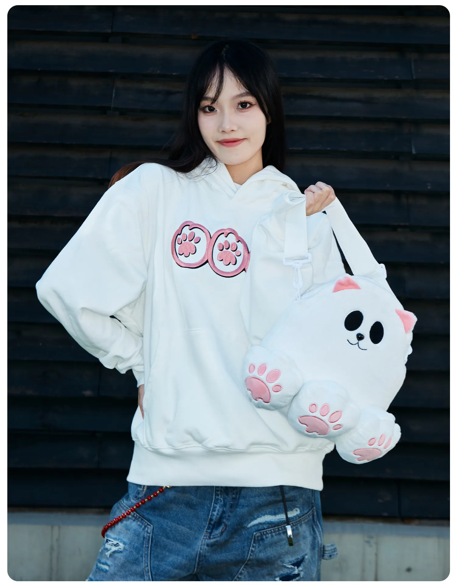 

Оригинальный милый трехногий кот, оригинальный плюшевый рюкзак с двумя плечами и рисунком кота Гуочао