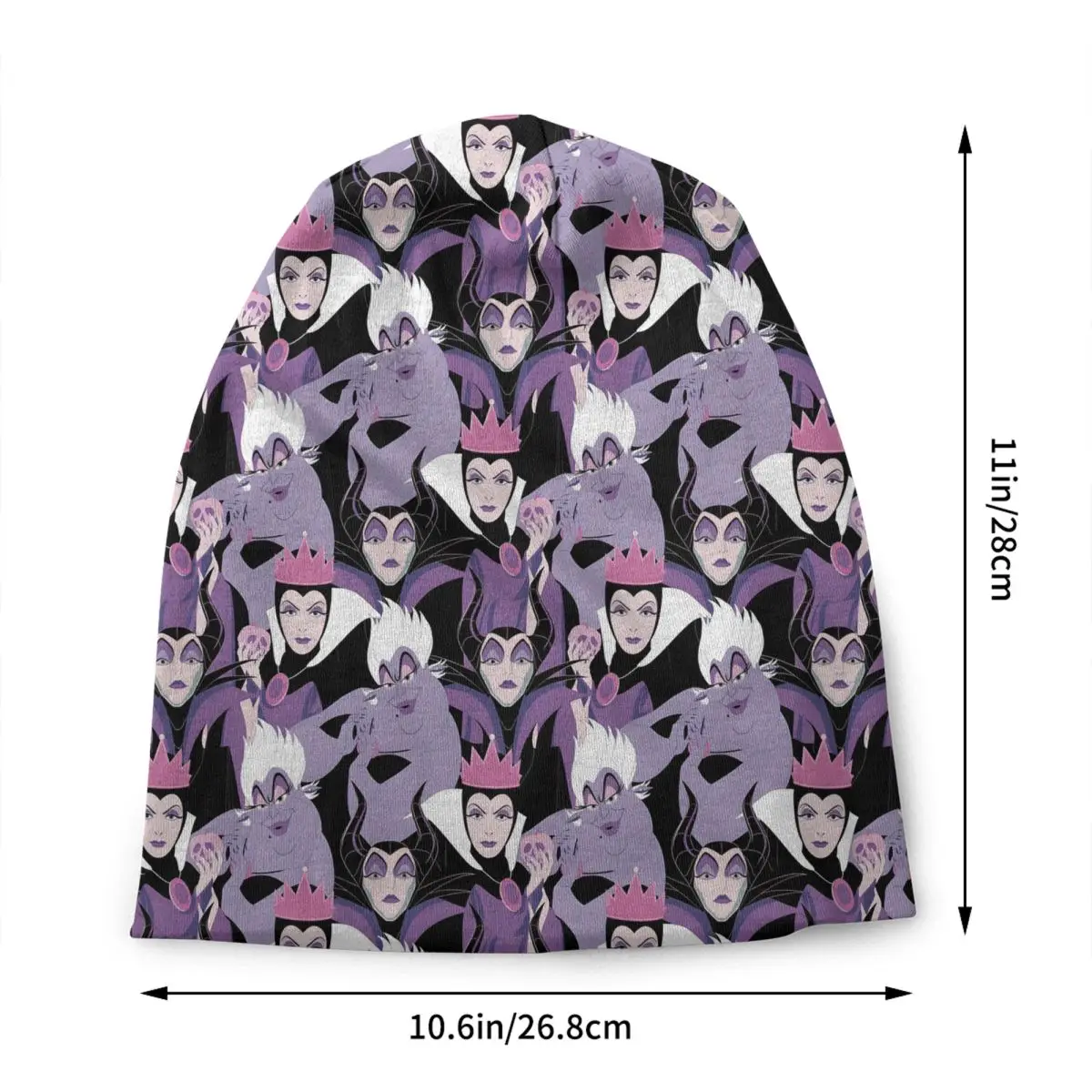 Villains Women Beanie Cap Unisex Winter Warm Bonnet Knitting Hats Fashion Wicked People Malicious Queen Skullies Beanies Hats