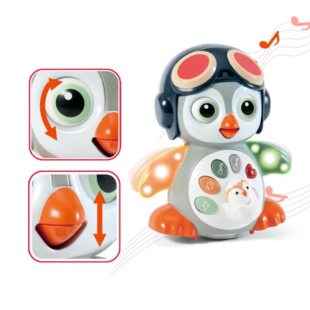 

Funny Penguin Toy Crawling Penguin Baby Musical Toy for Early Education Tummy Time Learning Infant Music Toy for Toddler Boy