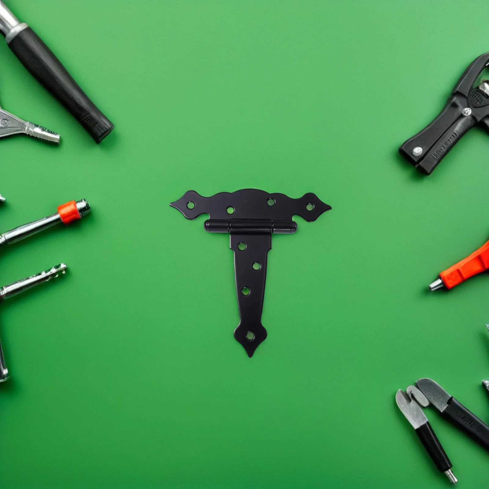 

Heavy Duty T Hinge Gate Hinge 5 Inch T Strap Barn Door Shed Door Hinges Durable Flexible Silent for Wooden Fence Garden Yard