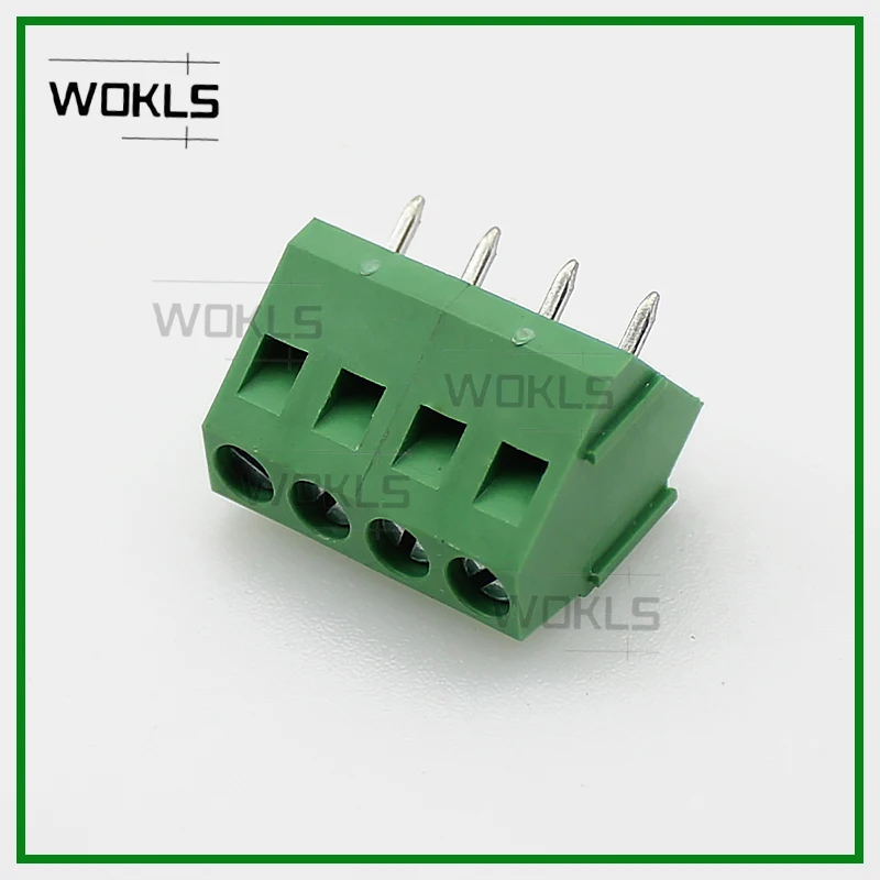 50PCS/100PCS 45 degree pcb screw terminal block / clamp connector brass kf103-5.0 DG103-5.0mm SMKDSP1.5/-5.0 ELK500S