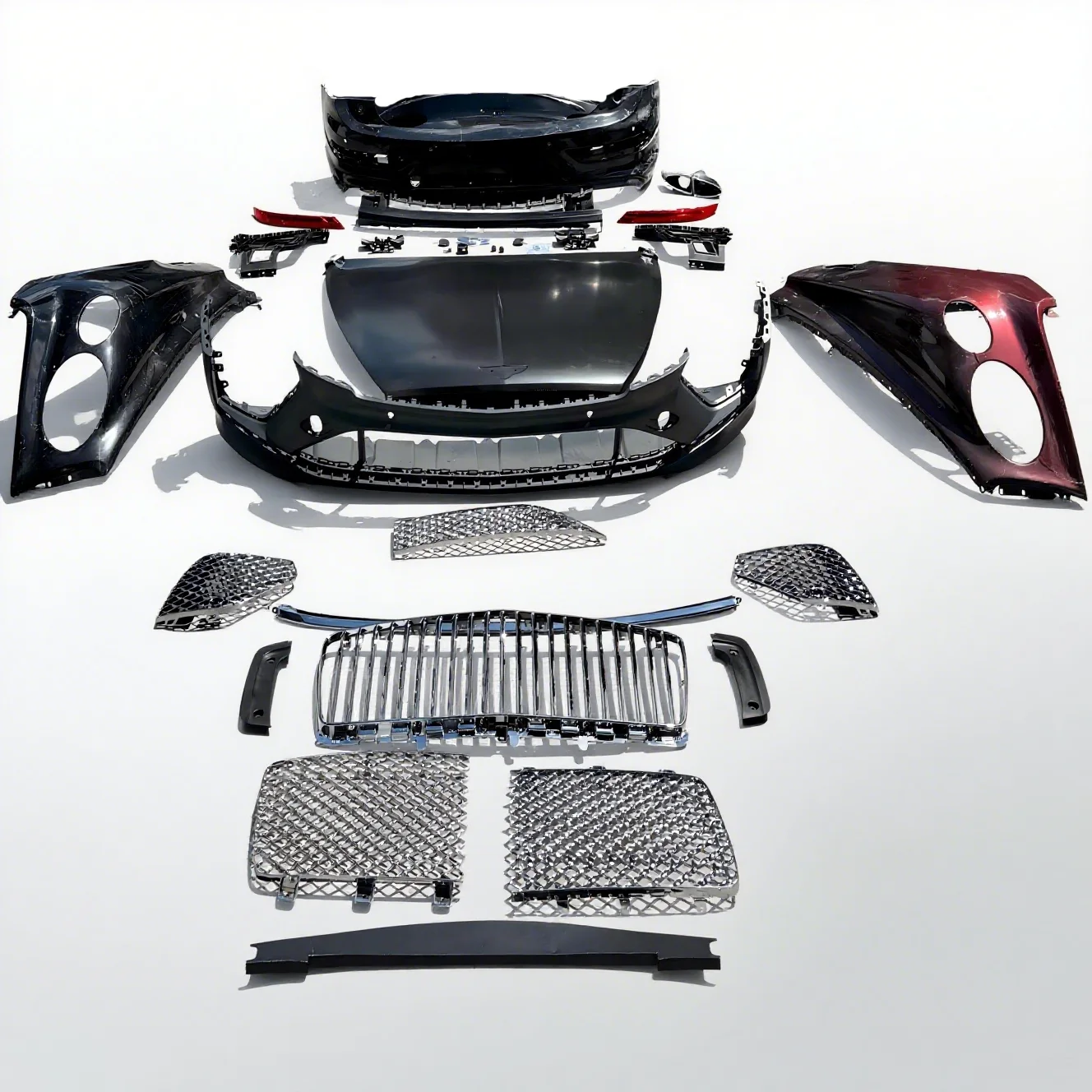 2021 for Bentley Bentayga Car Body Kit Facelift Upgrade Body Kit Car Parts Assembly Set Aluminum Metal Material OE Replacement
