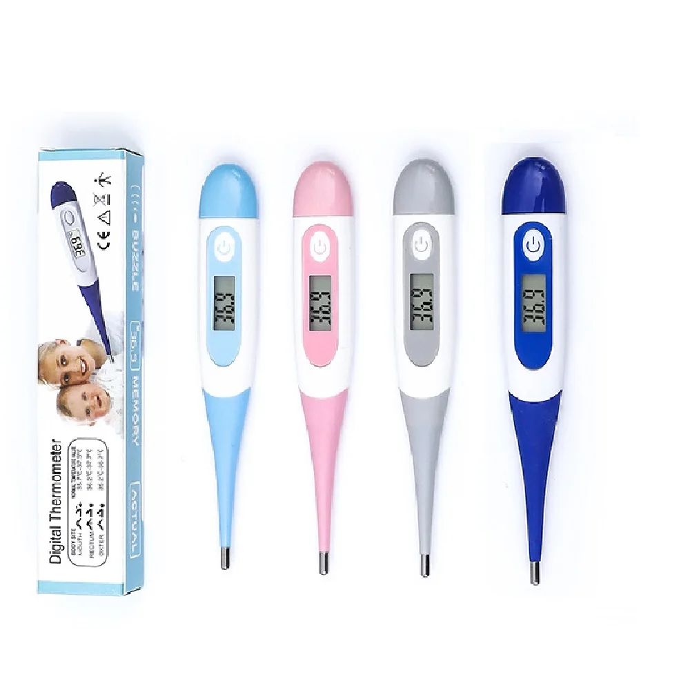 8 Seconds Backlit Fever Thermometer Medical Household Digital LCD Medical Fast Measure Kids Baby Child Adult Body Oral Soft head