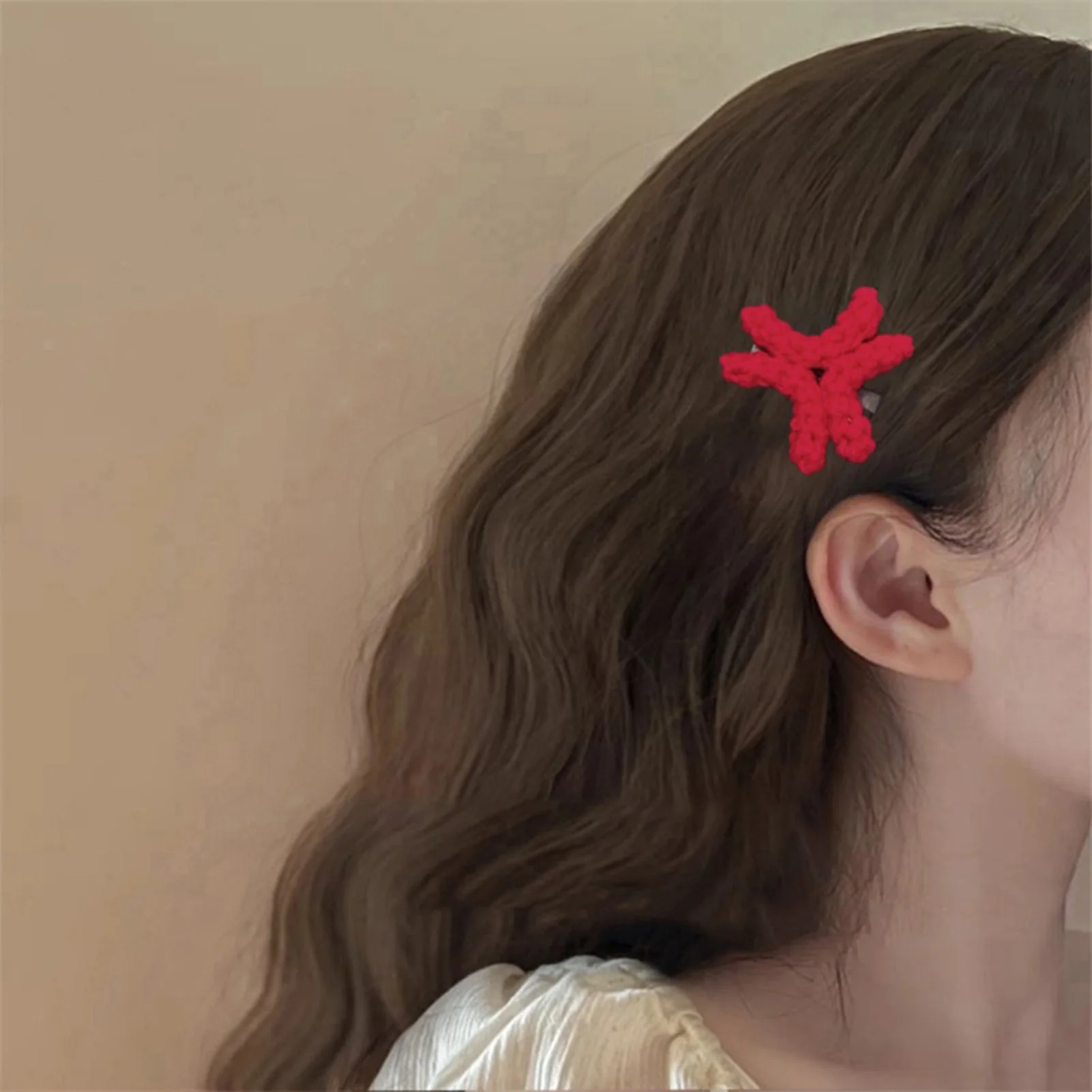Anime Angry Expression Hairpin Girls Funny Hair Clip Knitted Barrettes Brooch Party Hair Accessories Cartoon Side Clip Gift