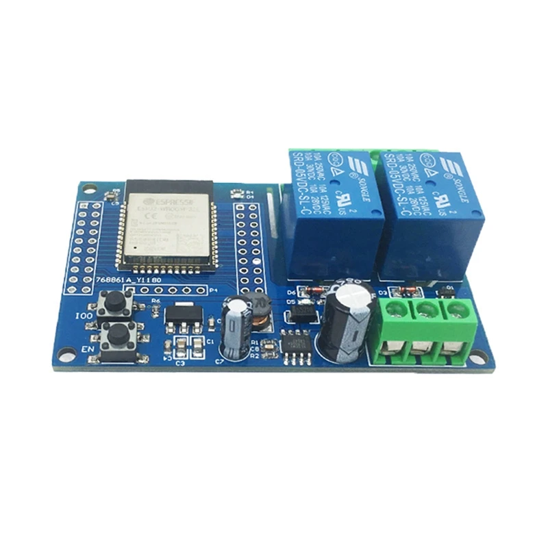 JAJA Dual-Channel WIFI Relay Module ESP32-WROOM Development Board Secondary Development DC5-60V Power Supply