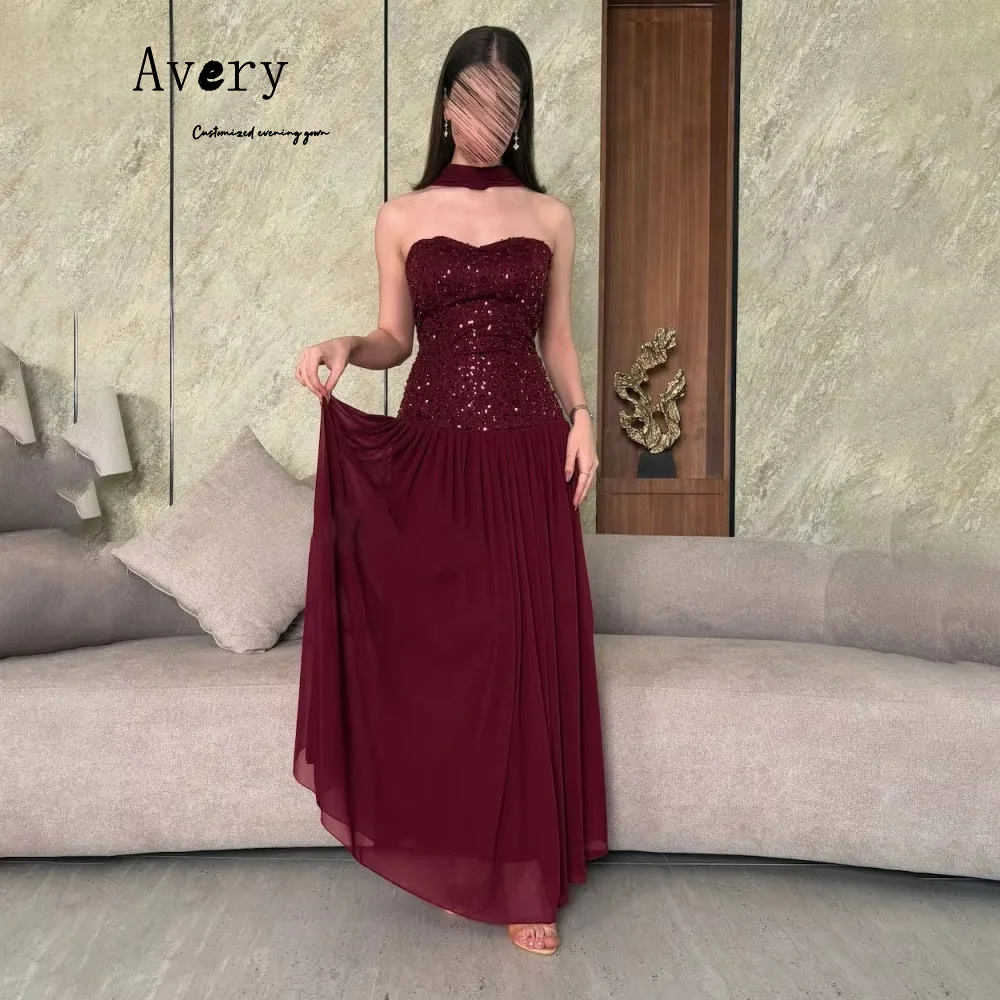 Avery personalizado rojo brillante fuera del hombro espalda descubierta vestidos de noche elegantes para mujer vestido de fiesta elegante de lujo para mujer 2025 graduación