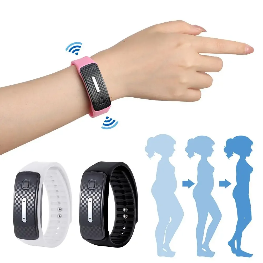 Ultrasonic Body Shape Wristband Smart Magnetic Lymphatic Detox Bracelet Heart Rate Fitness Pedometer Wristbands