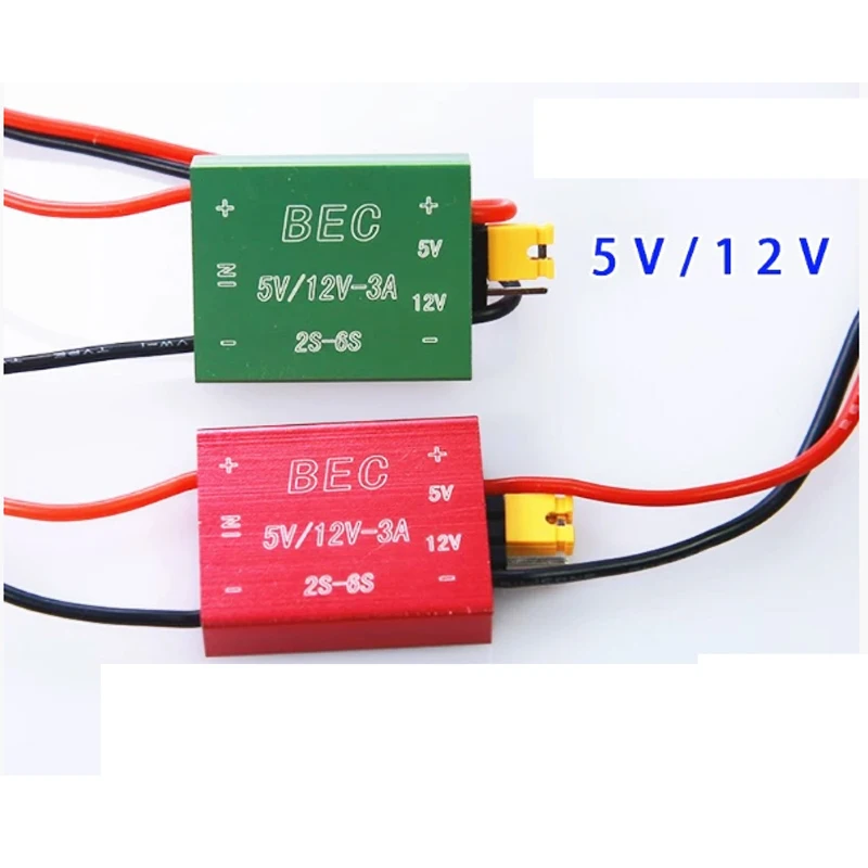 5V/12V 3A UBEC 2-6S Lipo Input 5V/12V BEC Step-down Output Receiver Power Supply Module For RC FPV Quadcopter