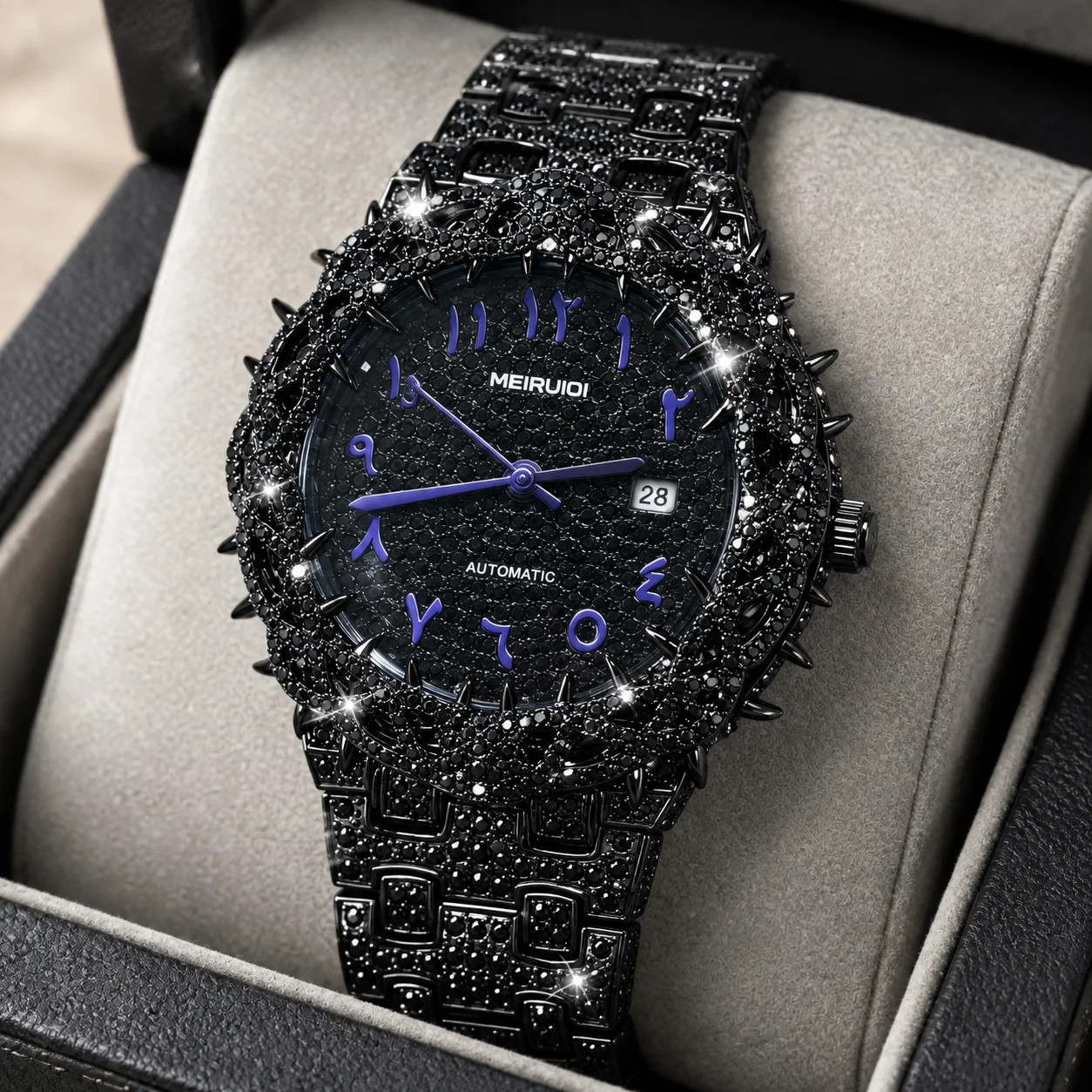 Men's Bramble Arabian Watch, Full Chain Festival Styling Strap, Hip Hop Personality Party Daily Watch