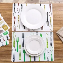 PVC Insulated Bowl Tableware Placemats Table Coasters Dining Table Placemats Desktop Decoration