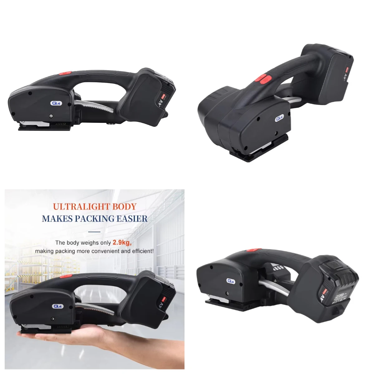 

STLF OYPIndustrial Packaging Tool Automatic Battery Operated Strapping Tool Welding Melt Packing Strapping Tool for 13-16 MM PE