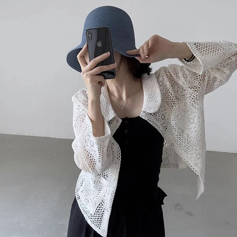 

Женская летняя рубашка-жакет Liangliang в стиле ретро с длинным рукавом, вышивкой и двойными карманами, новый дизайн, дышащая, приятная к телу.