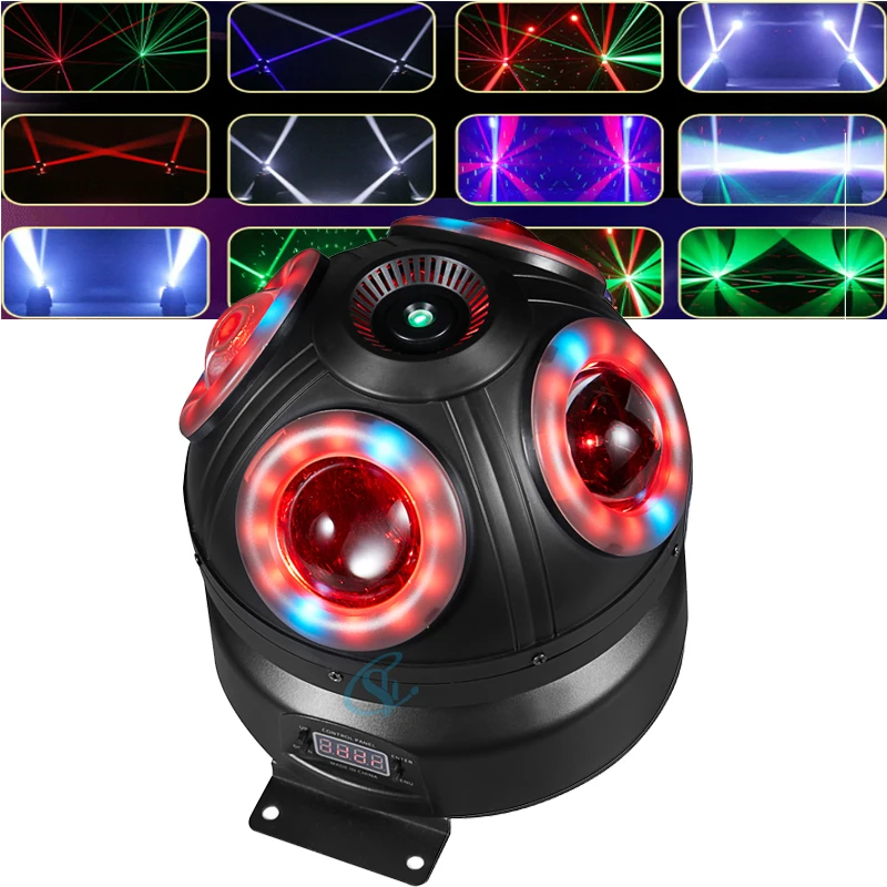 New 4*10W Mushroom Light Laser Cool Running Led Infinity Mirror Beam Moving Head Dj Party Bar Disco Stage Light