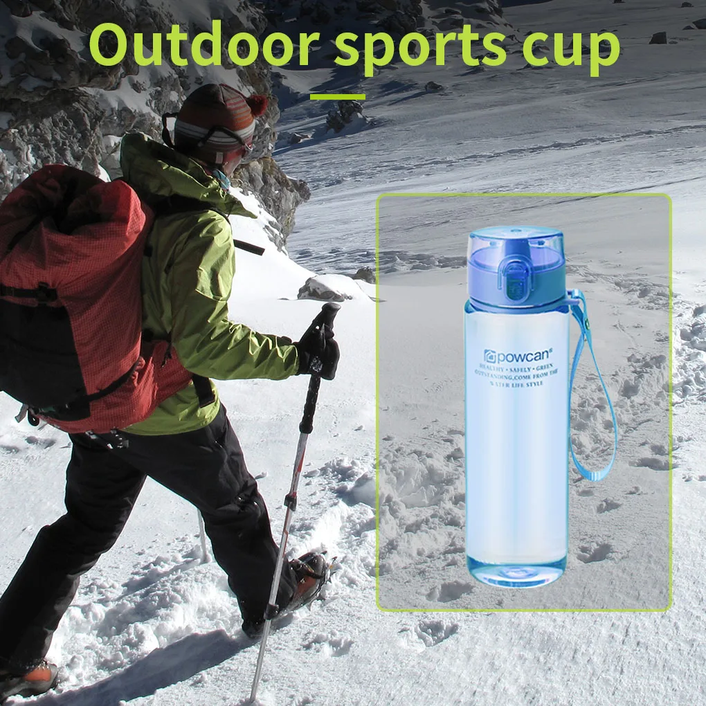 Kettle Plastic Leakproof Water Bottle Portable Drinking Bottle for Outdoor Activity, Frosted Green, 560ml