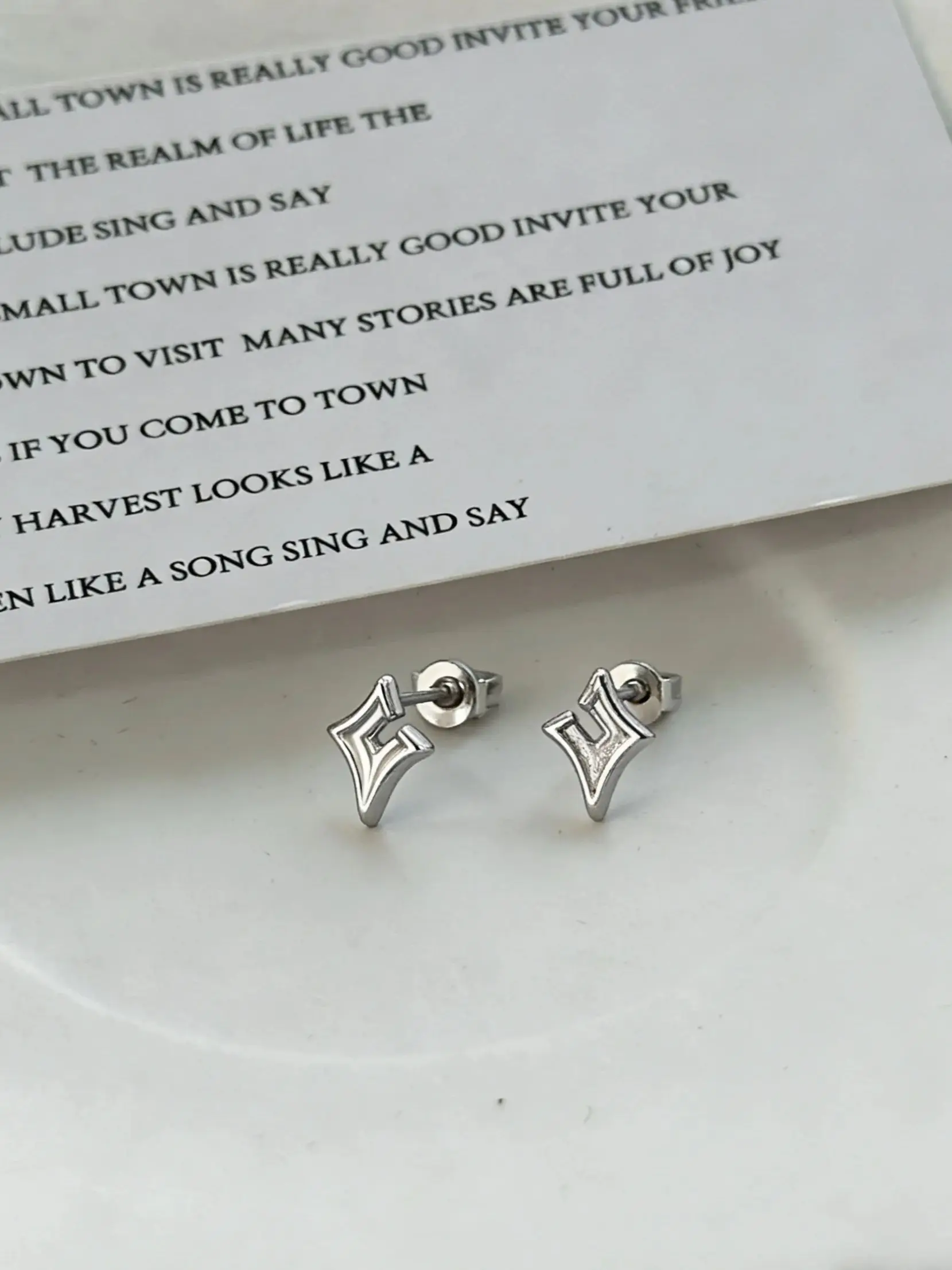 

925 Sterling Silver Commuting Star Earrings - Simple Fashion Style, Elegant Temperament Jewelry, Thoughtful Women’s Holiday Gift