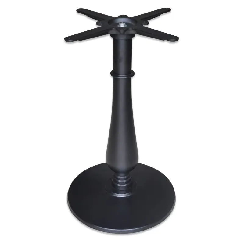 花瓶の形の黒鋳鉄テーブルフレームレストランカクテルタブ、バーテーブル金属脚、ヴィンテージデスク金属ブラケット