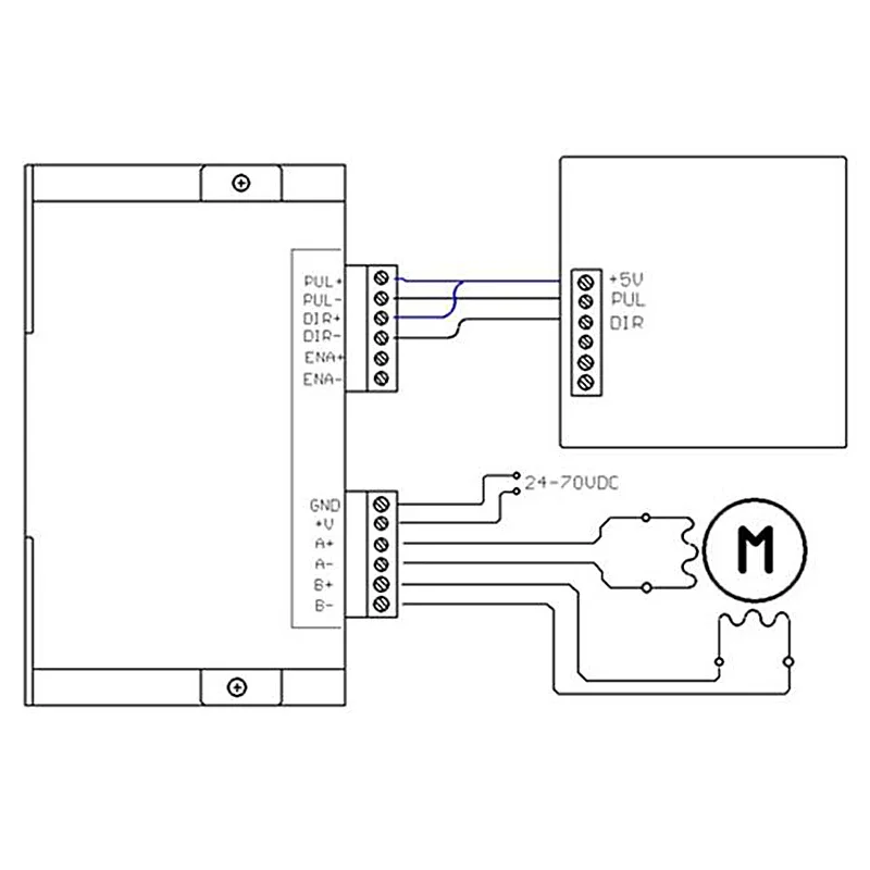Nuovo DM542 Controller motore passo-passo router CNC fai-da-te Driver passo-passo digitale bifase 24-60 VDC Max 4.5A per motore serie 57 86
