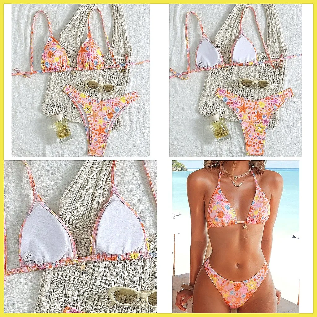 

Sexy Brazilian Bikini Set 2026 Women's Swimwear Push Up Bathing Suits Beach Pool