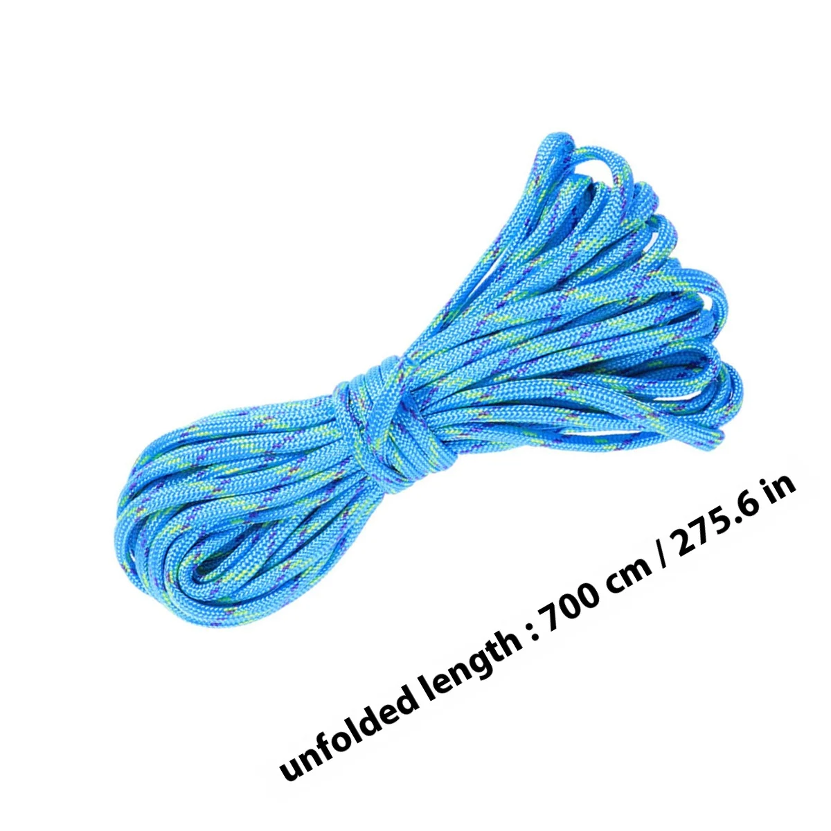 7 متر حبل باراكورد الأزرق النايلون مضفر بقاء الحبل للتخييم التنزه الصيد سلاسل المفاتيح مقاومة للأشعة فوق البنفسجية دائم خفيفة الوزن #5
