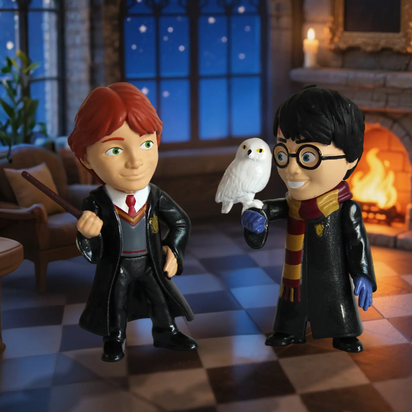 Jada 2.5inch Metalfigs Die-Cast Harry Potter W2 Ron Weasley Hermione 1/12 Gifts Toy Model Anime Figures Collect Ornaments