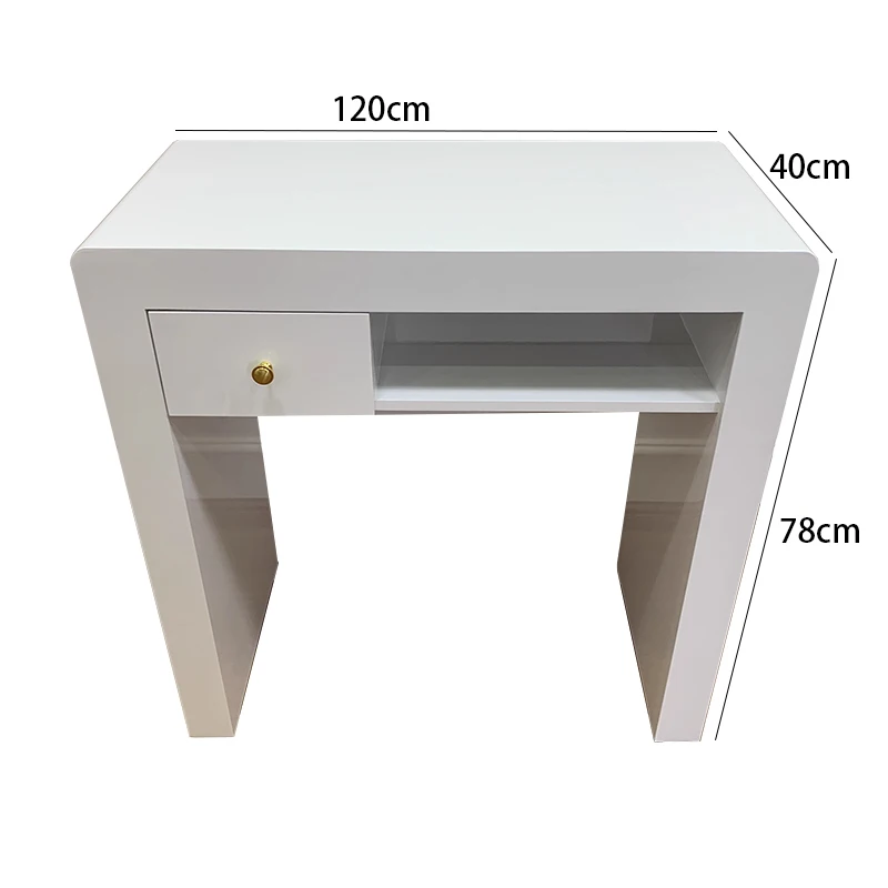 Italian Minimalism Nail Tables Cream Style Multifunction Storage Dressing Nail Tables Reception Desks Manicure Furniture FYMT