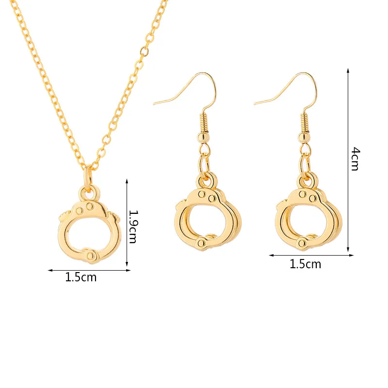 الأقراط الأصفاد الإبداعية للنساء ، مجموعة المجوهرات العصرية ، هدية حلية العصرية ، نموذج رمادي ، خمسون ظلال