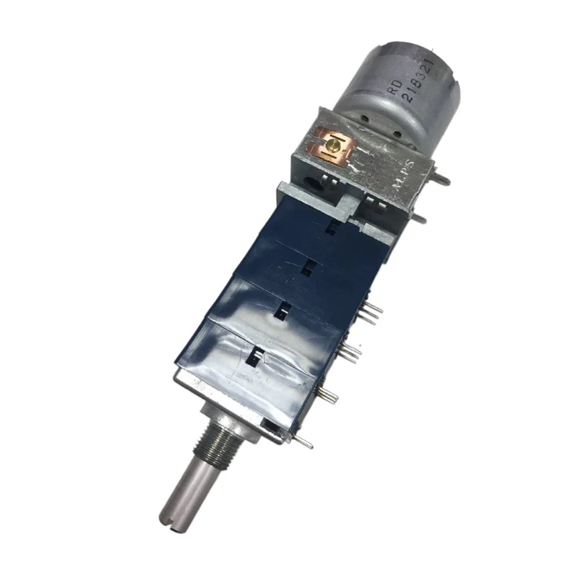 1PCS/LOTS 100% Japanese ALPS motor potentiometer RK27114 quad 100KA round handle 25mm 12 foot fever maintenance switch