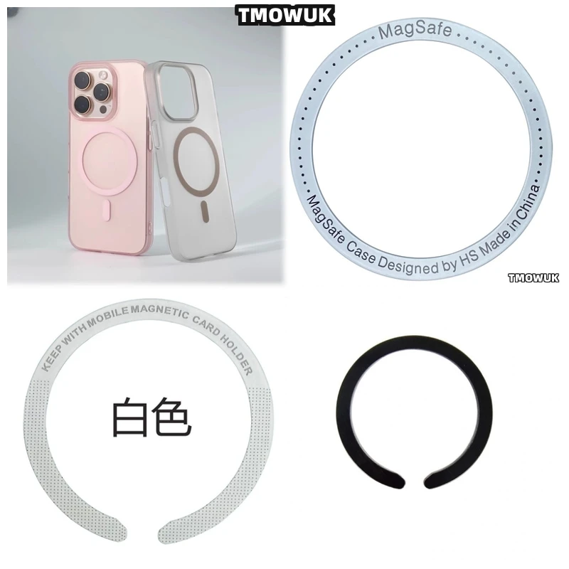 

For Xiaomi Redmi K40 K60 MIX Fold 2 3 4 Pro Ultra For Magsafe - Anti - Slip Magnetic Metal Ring Sticker For Wireless Charging
