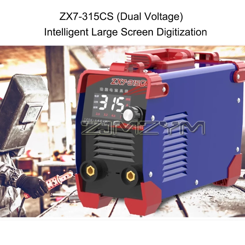 ZX7-315CS Portable  220/380v Dual Voltage IGBT Inverter Welding Machine Intelligent Large Screen Digital Welding Machine 2-14mm