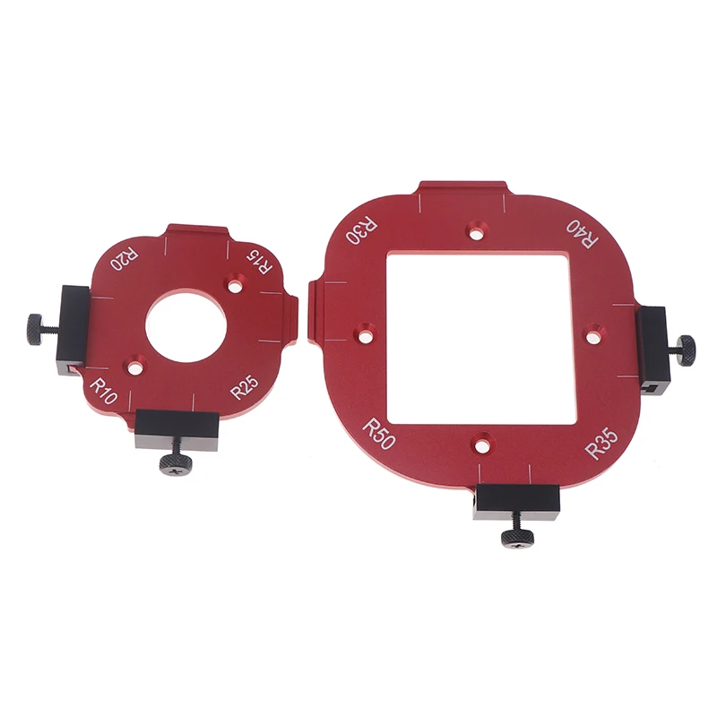 Premium 4in1 Corner Radius Router Kit Featuring Arc Angle Positioning for Woodworking Tasks with R10-R50 Jig Tool