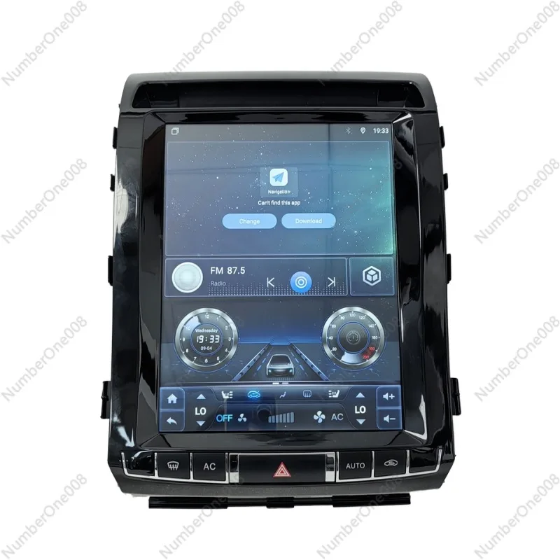 

12.1-Inch vertical screen for Toyota Land Cruiser LC200 2008-2015 with mirror link radio video output low-end high-end