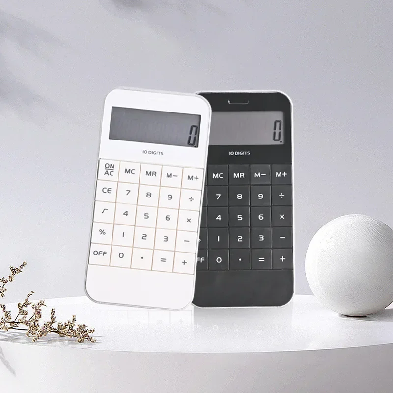 Student Calculator Ultra Thin Big Button Digit Calculator Energy Saving Impact Resistant Electronic Calculator for School