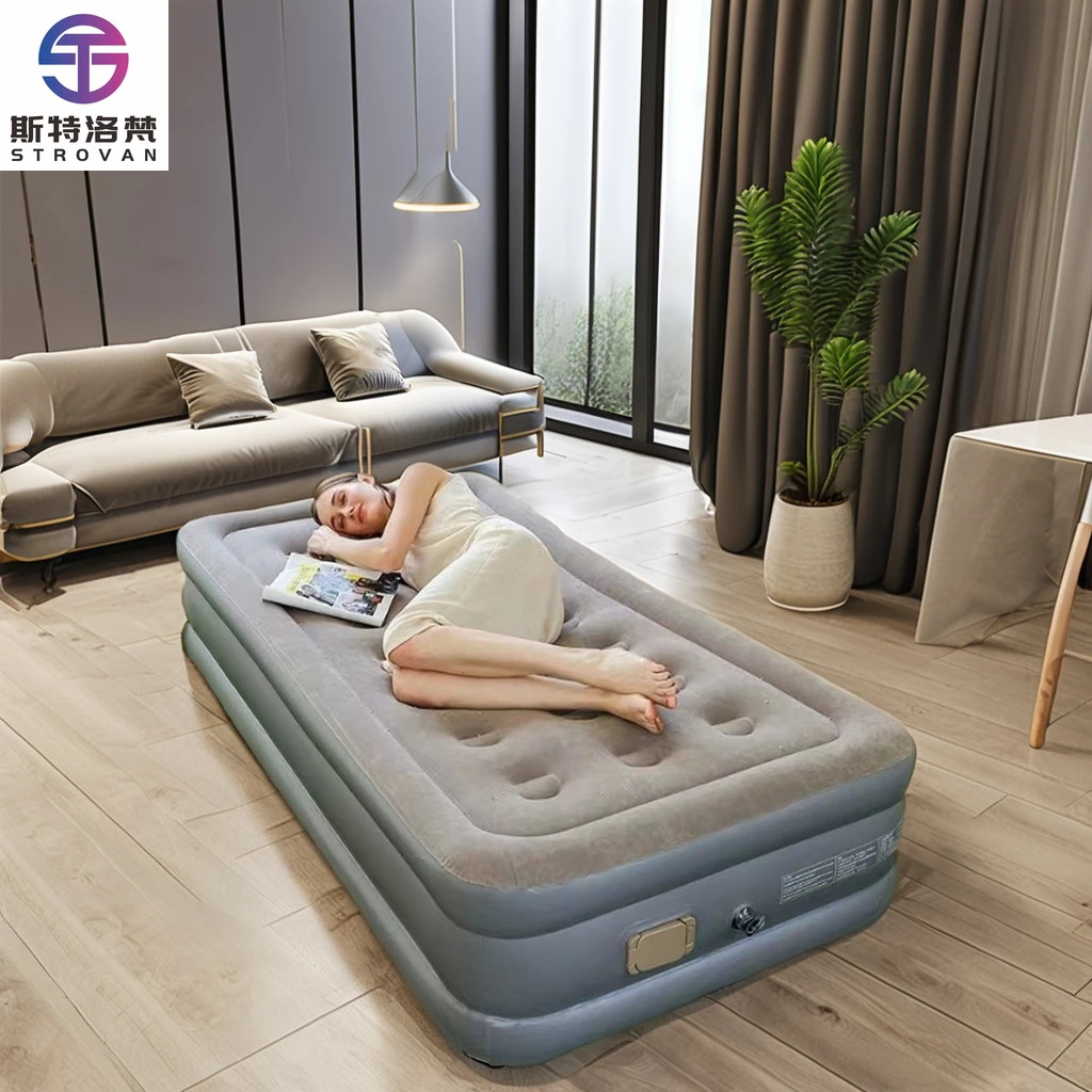 

STLF WJW Inflatable Mattress Rest Outdoor Indoor Beds Folding Cushion Camping Sleeping Mat Pad Air Bed Inflatable Mattress