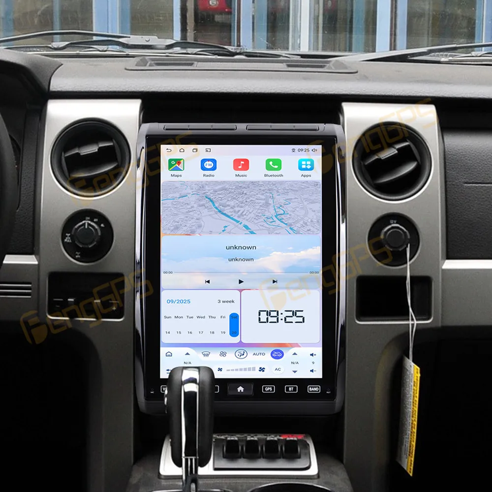 

14,5-дюймовый автомобильный радиоприемник CarPlay Android 14 для Ford F150 2009-2014, мультимедийный плеер с сенсорным экраном, GPS-навигация, головное устройство DSP Auto